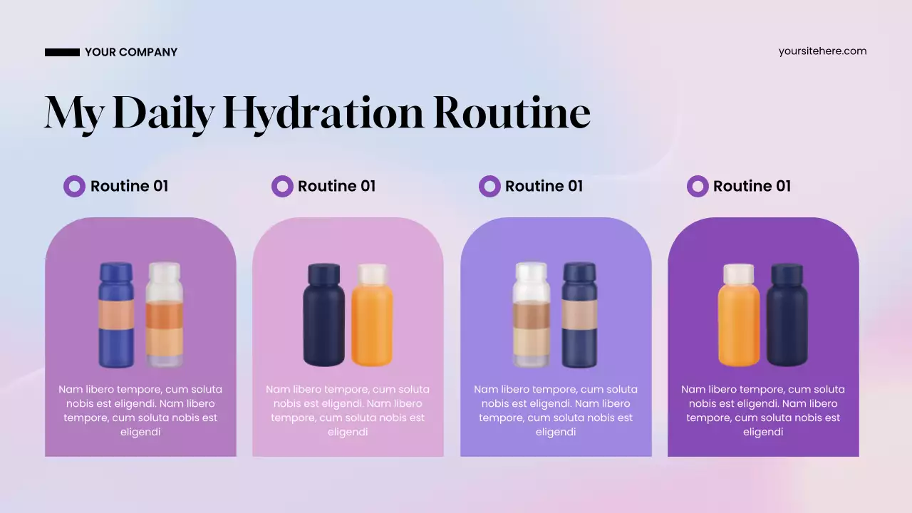 Bài thuyết trình giới thiệu cơ bản về Blue Modern Water