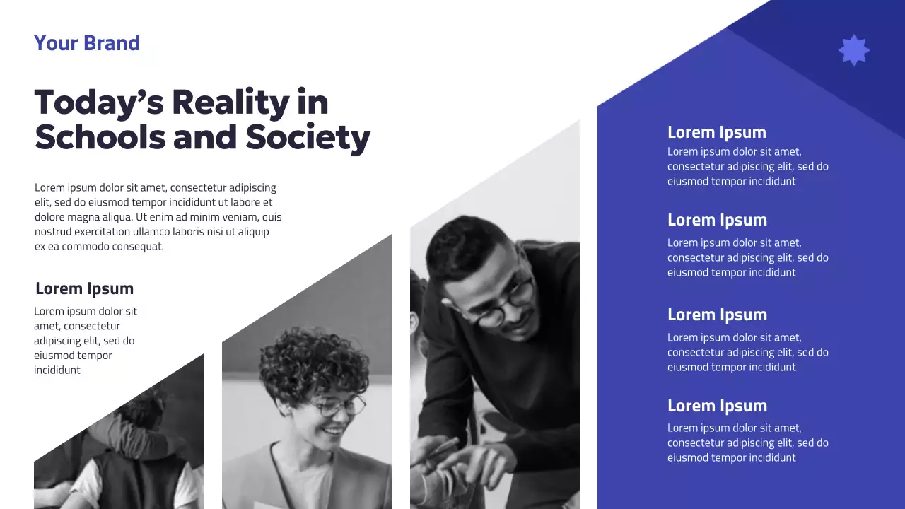 Blue Modern Values Campaign Presentation