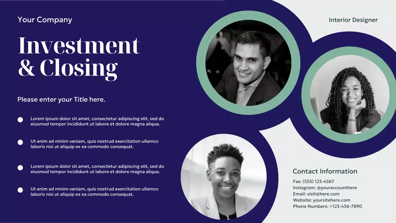 Trình bày thiết kế nội thất hiện đại của Navy