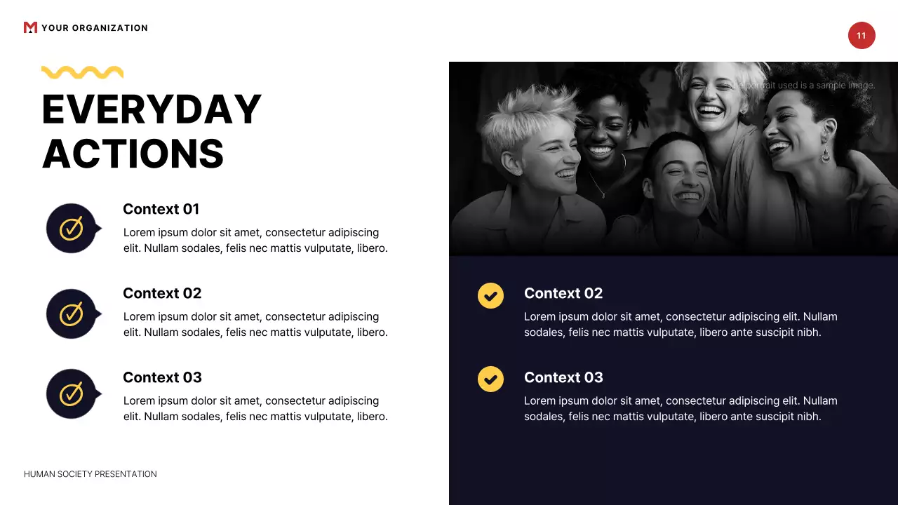 Bài thuyết trình phản đối của Black Bold