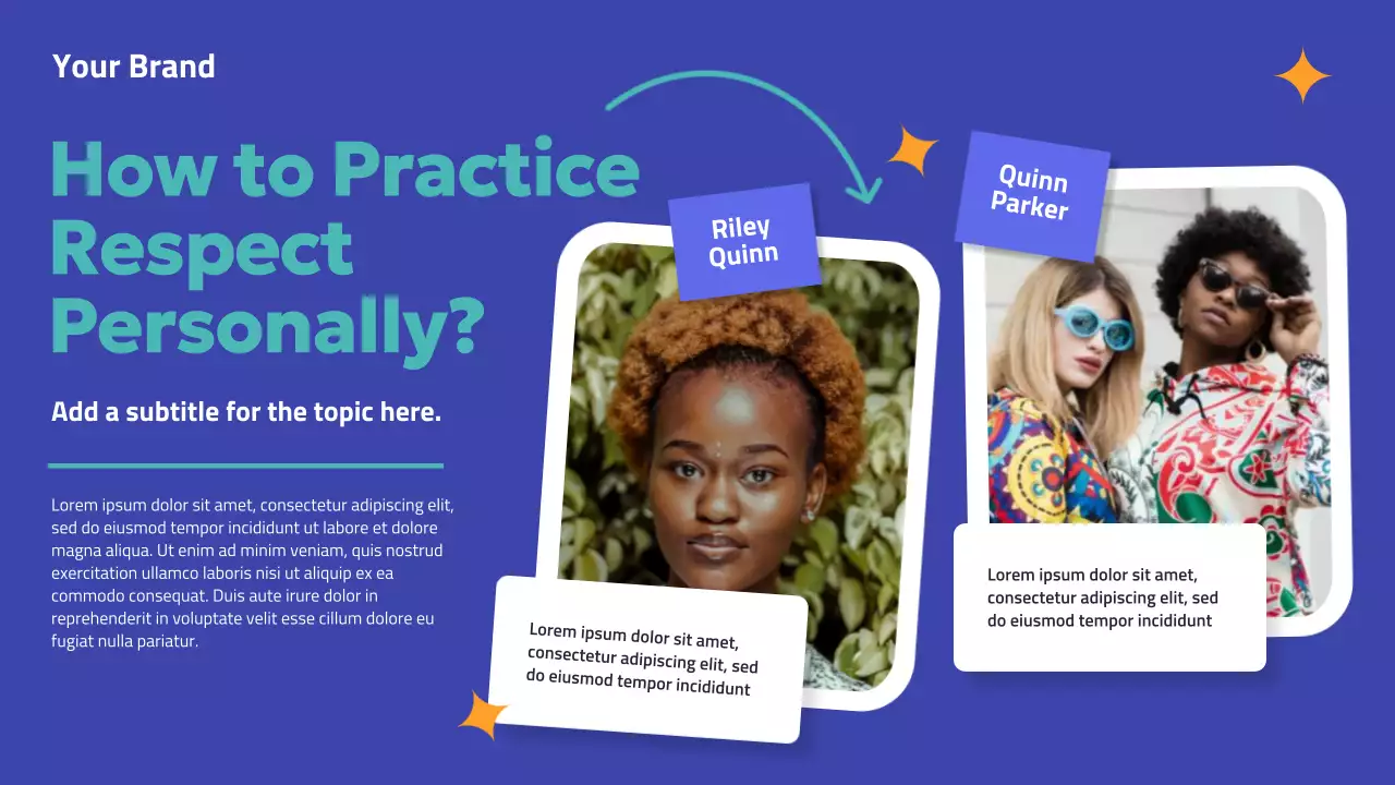 Blue Modern Values Campaign Presentation