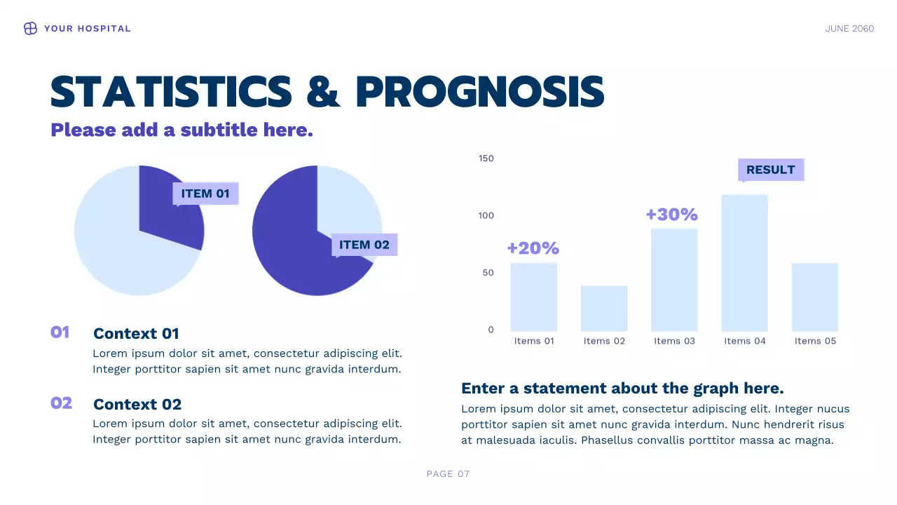 Blue Modern Health Information Presentation