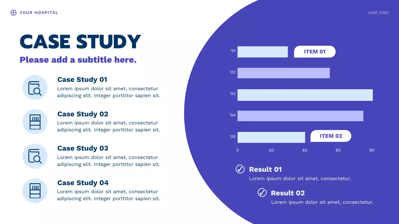 Blue Modern Health Information Presentation
