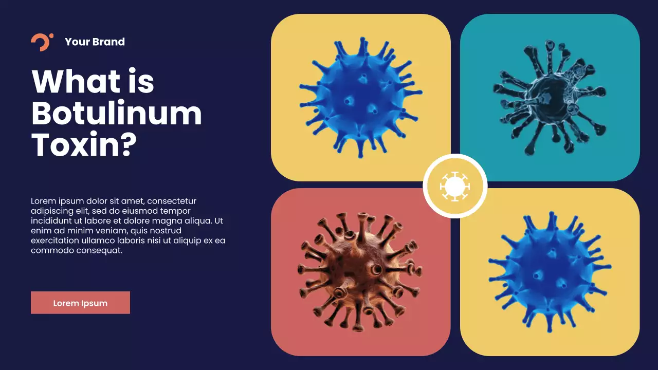 Blue Abstract Toxins and Disease Lecture Presentation