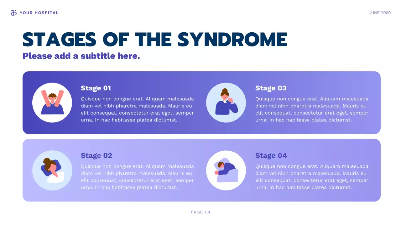 Blue Modern Health Information Presentation