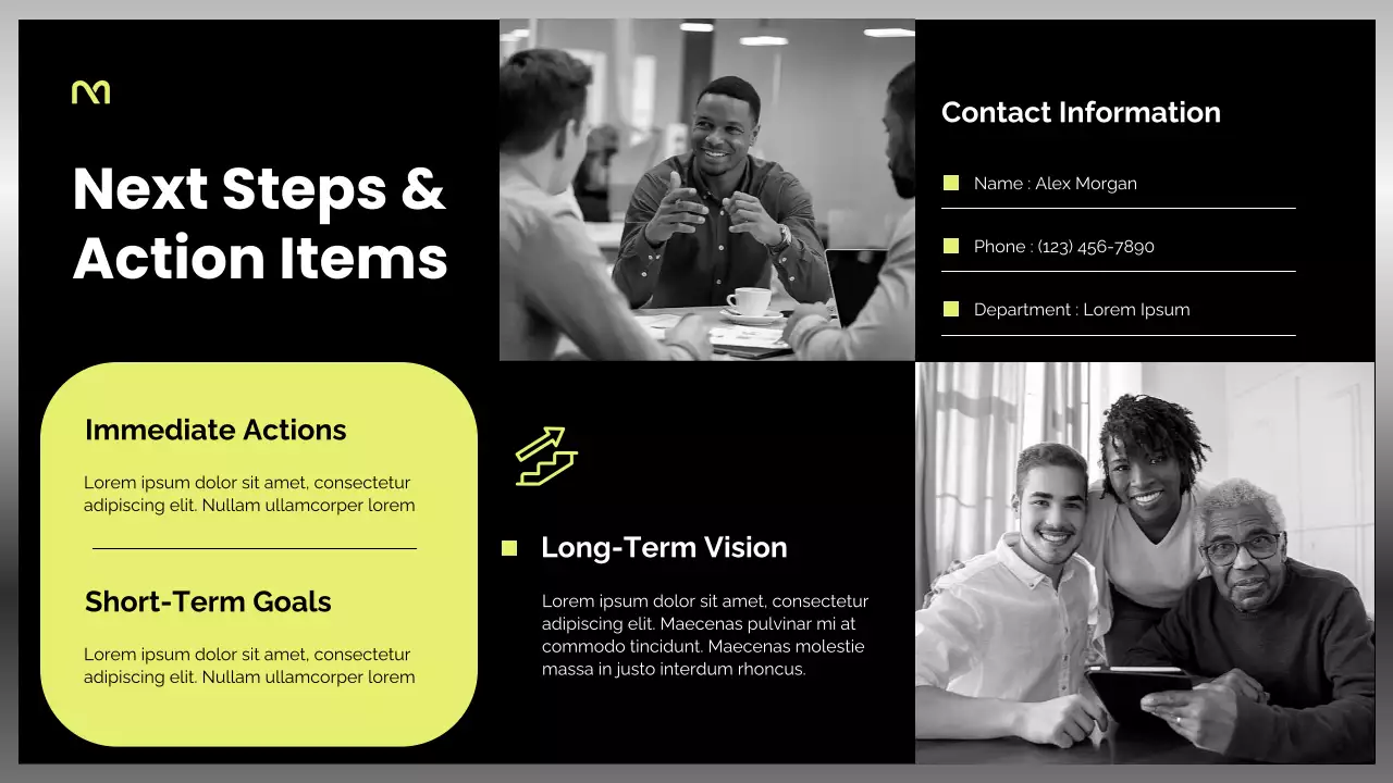 Black and Yellow Modern Healthcare Report