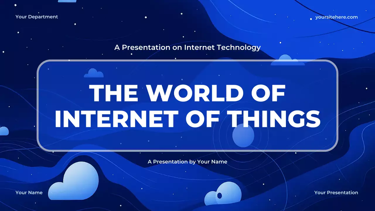 Blue Modern Internet Technology Introduction Presentation