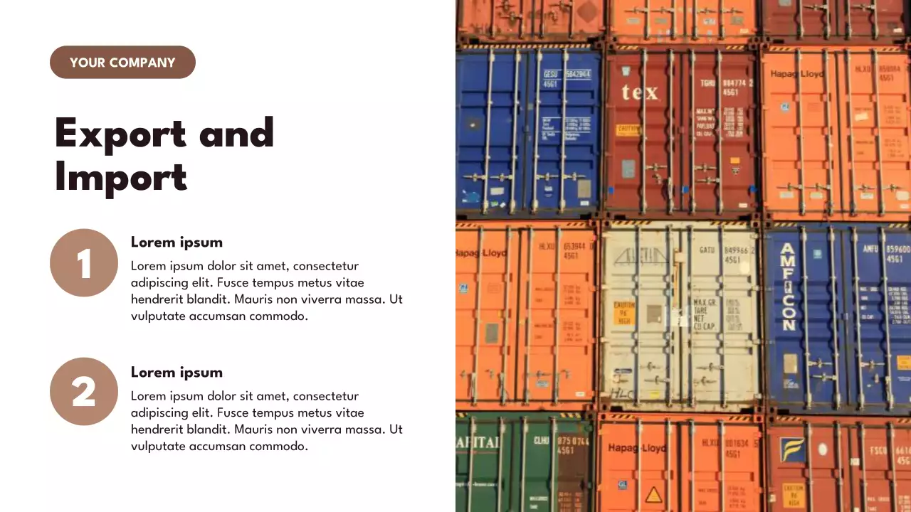 Brown Retro Maritime Trade Presentation