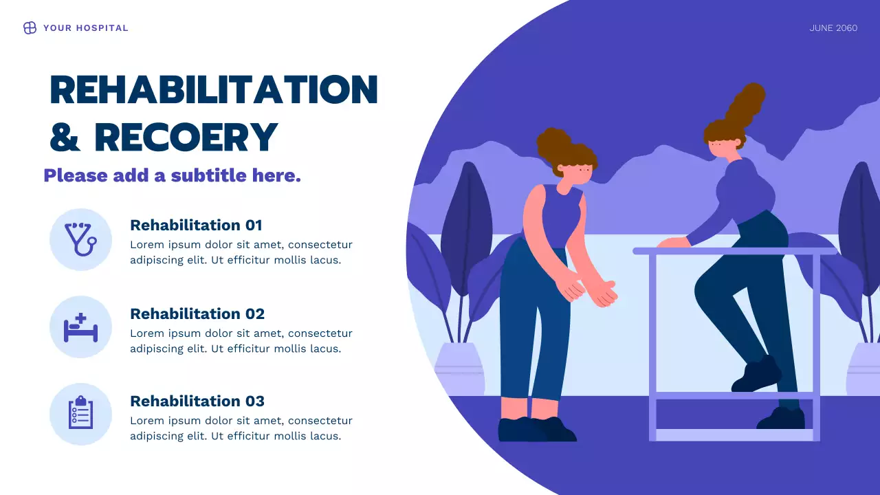 Blue Modern Health Information Presentation