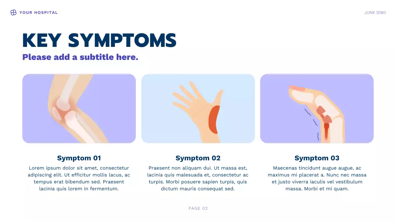 Blue Modern Health Information Presentation