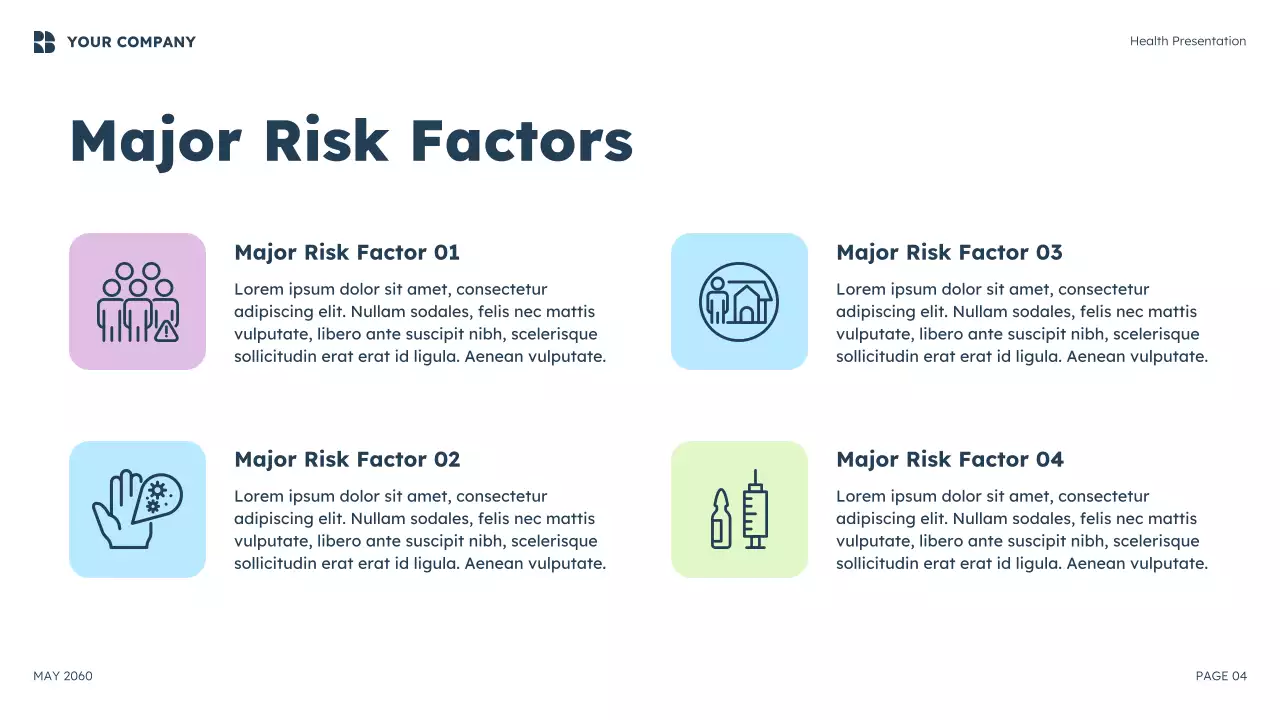 Blue Modern Meningitis Awareness Presentation