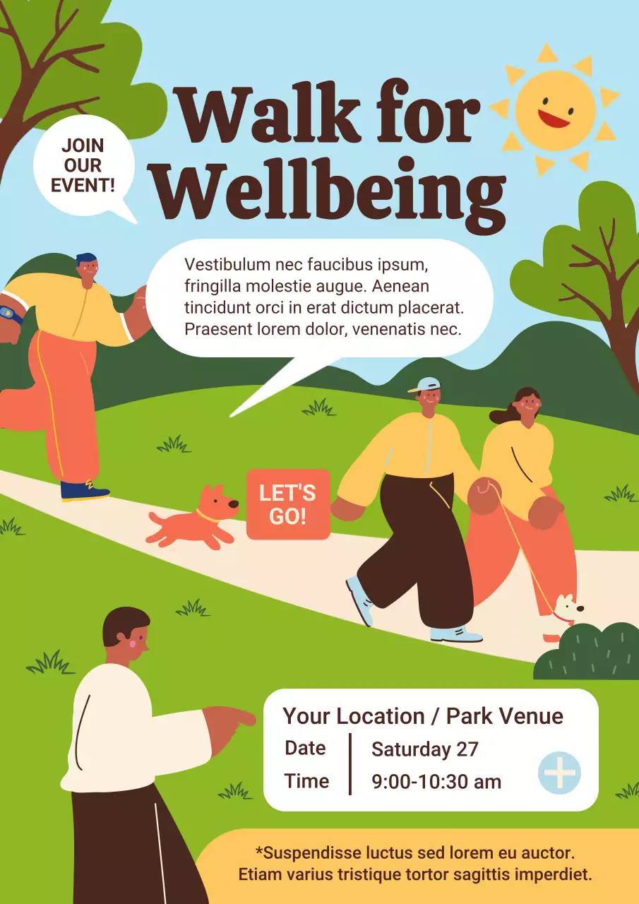 Colorful Modern Wellness Event Promotion Poster