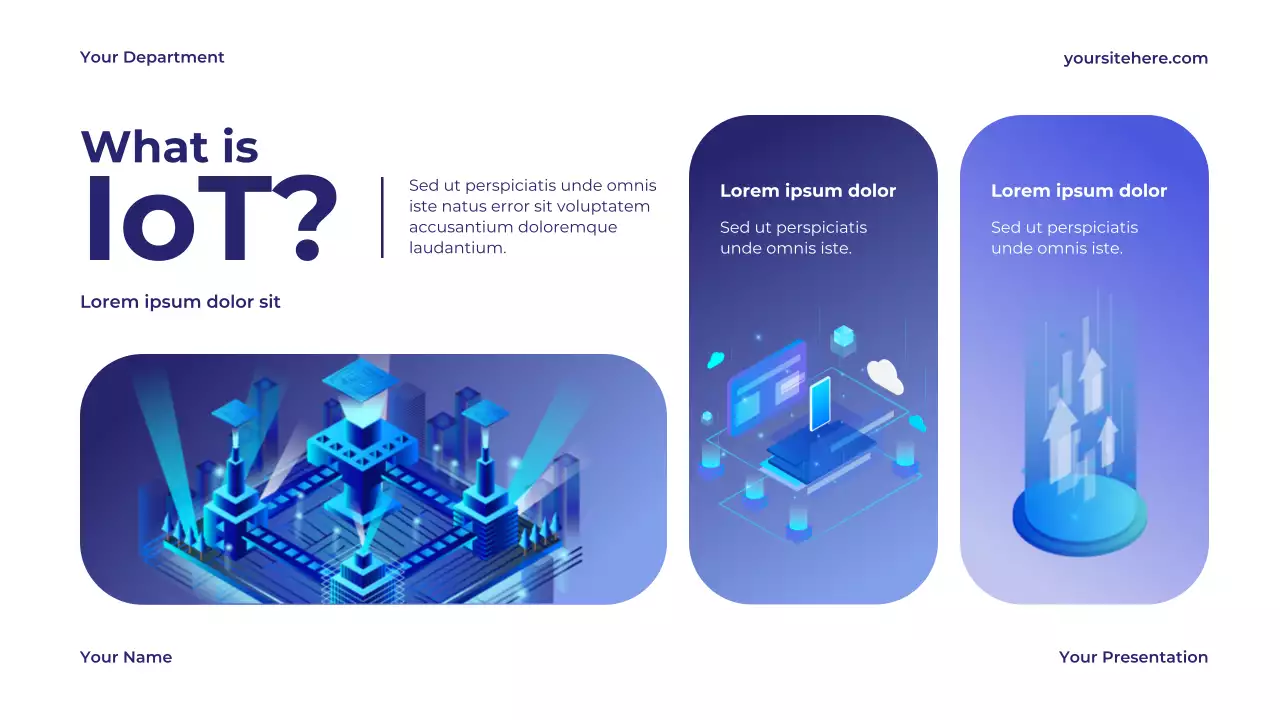 Blue Modern Internet Technology Introduction Presentation