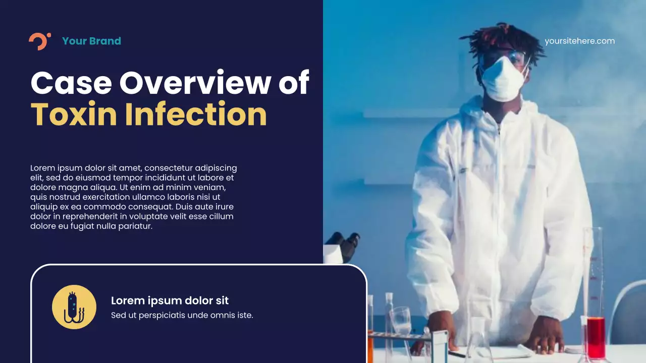 Blue Abstract Toxins and Disease Lecture Presentation