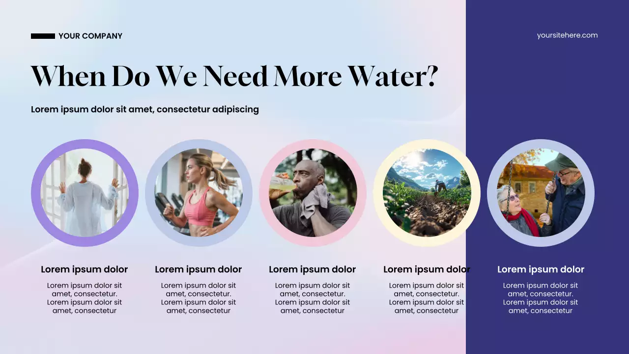 Bài thuyết trình giới thiệu cơ bản về Blue Modern Water