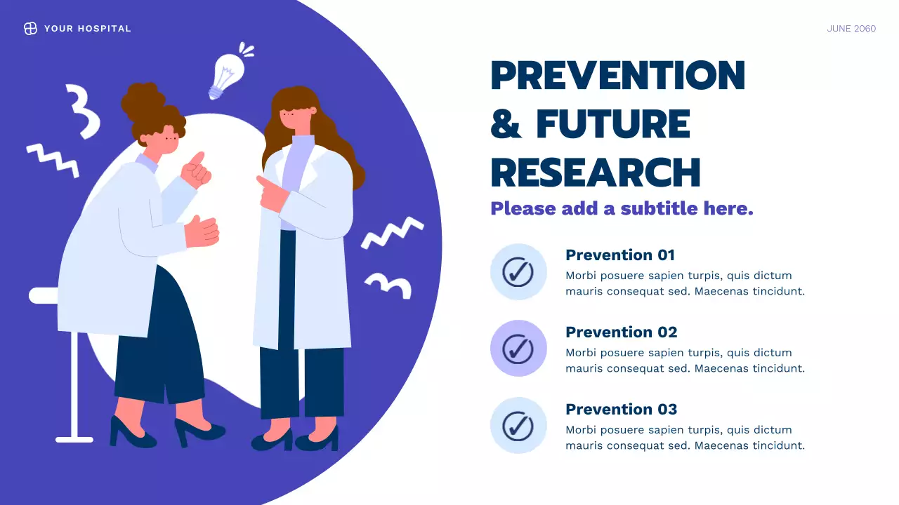 Blue Modern Health Information Presentation