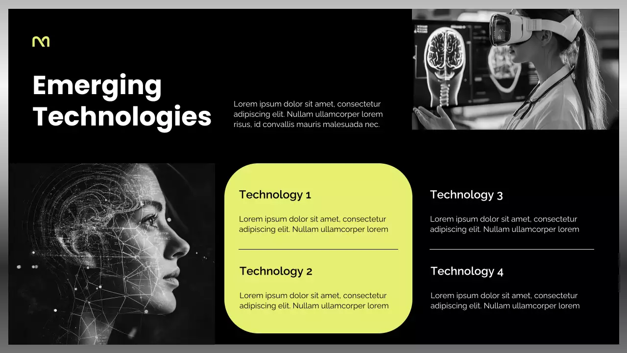 Black and Yellow Modern Healthcare Report