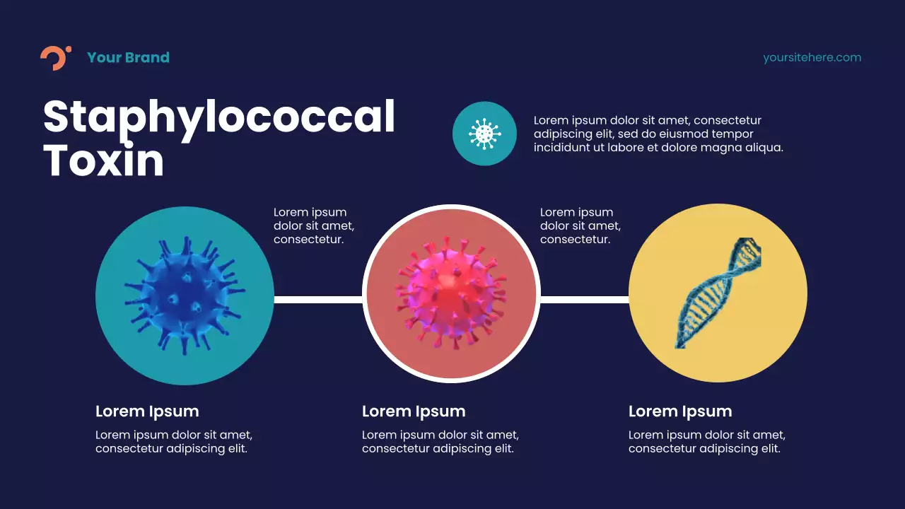 Blue Abstract Toxins and Disease Lecture Presentation