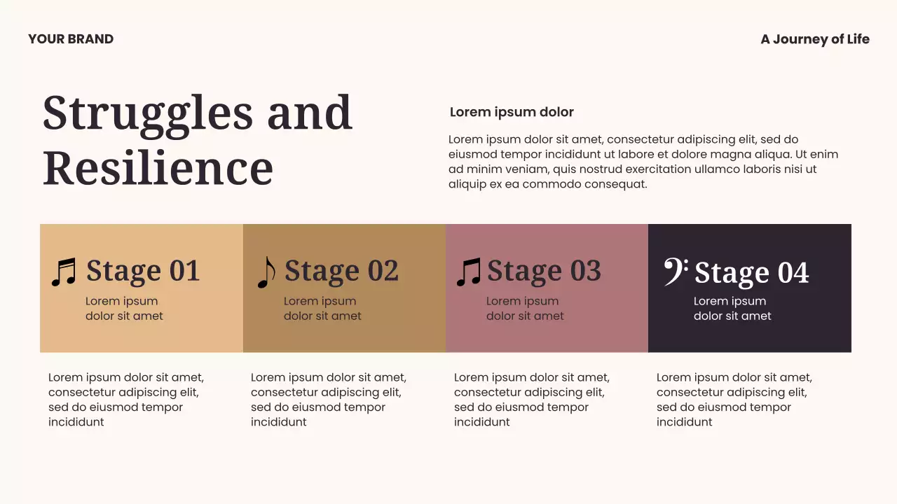 Black and Blue Modern Music History Presentation