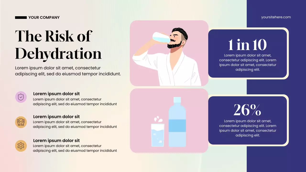 Bài thuyết trình giới thiệu cơ bản về Blue Modern Water