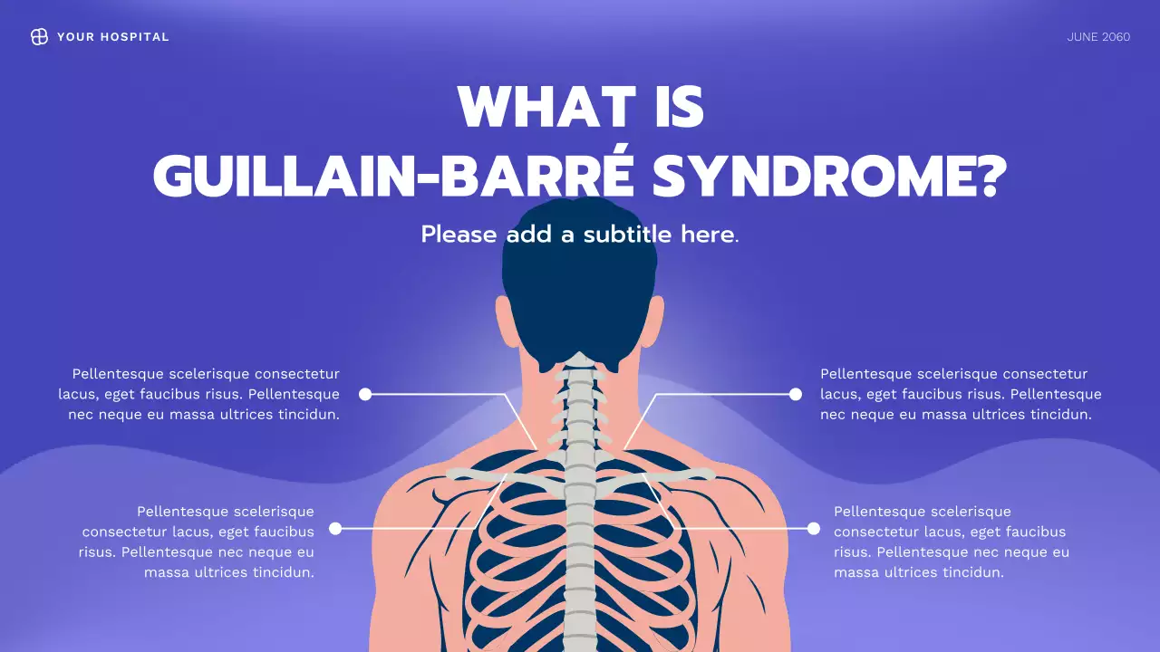 Blue Modern Health Information Presentation
