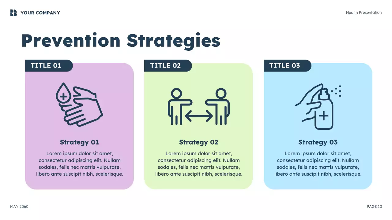 Blue Modern Meningitis Awareness Presentation