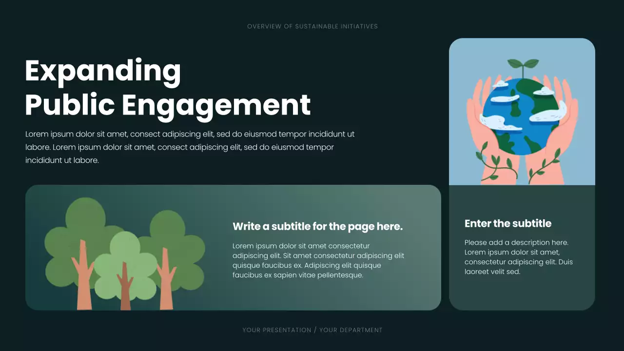 Green Modern Sustainability Awareness Presentation