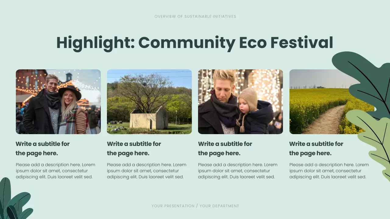 Green Modern Sustainability Awareness Presentation