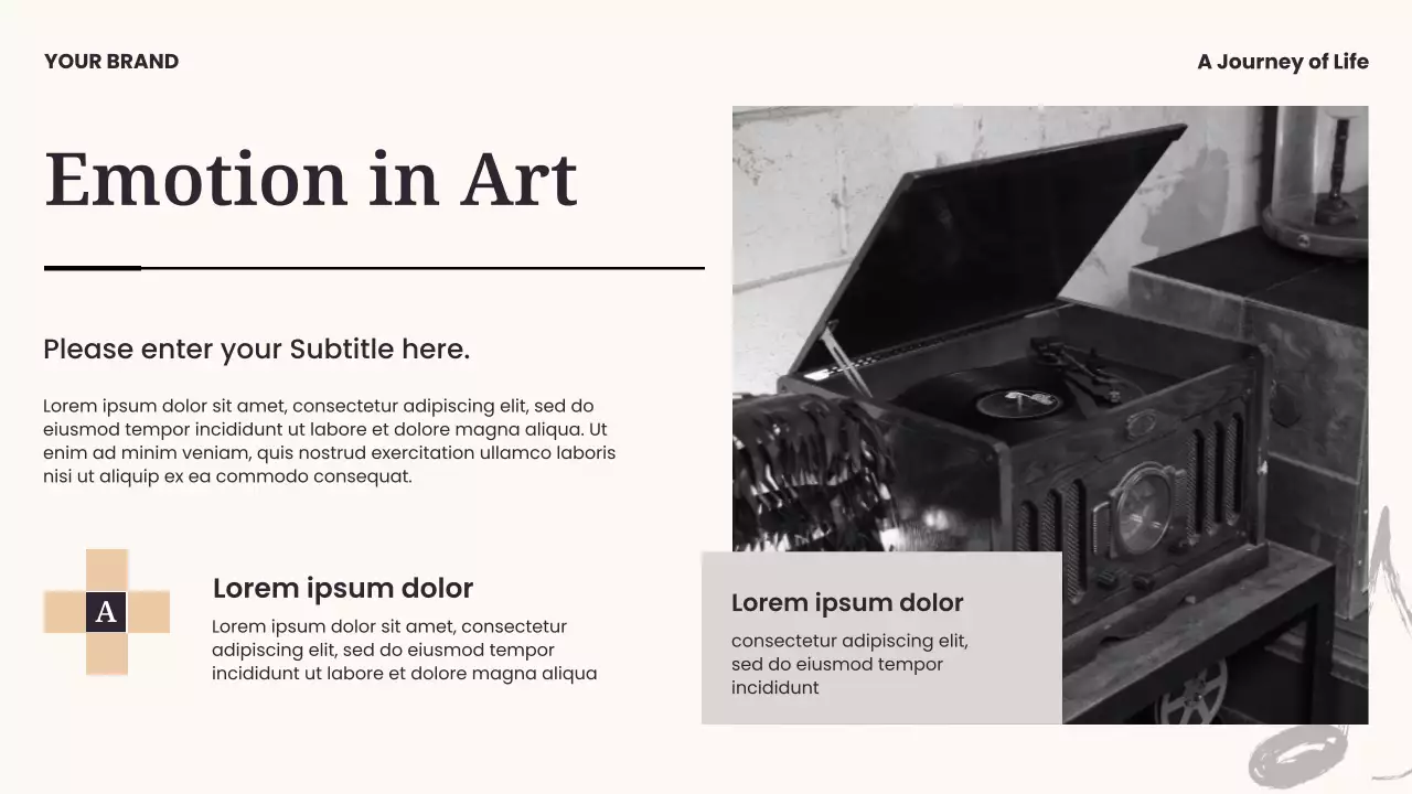 Black and Blue Modern Music History Presentation