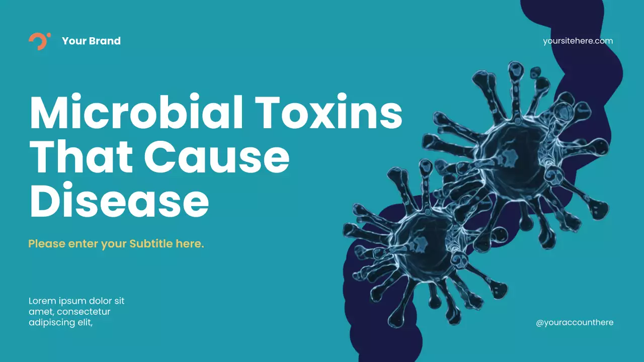 Blue Abstract Toxins and Disease Lecture Presentation