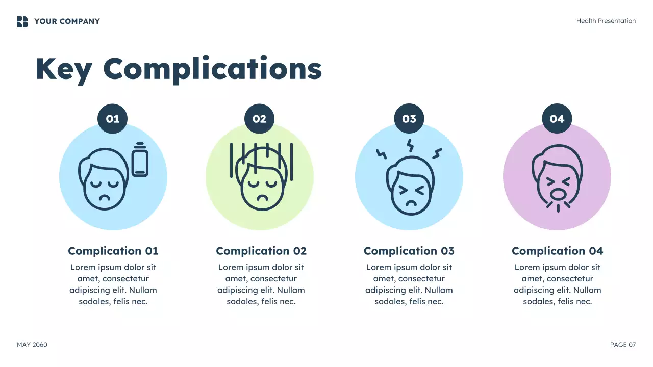 Blue Modern Meningitis Awareness Presentation