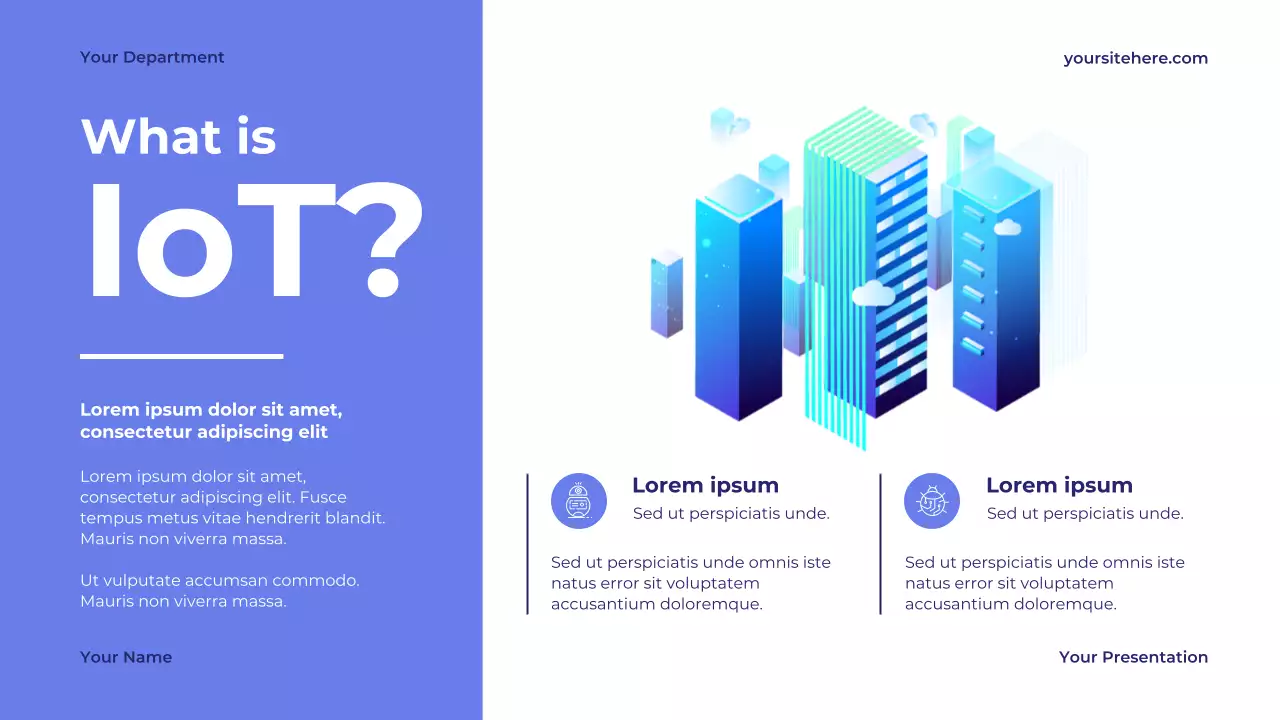 Blue Modern Internet Technology Introduction Presentation