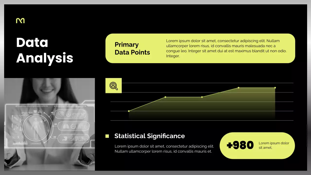 Black and Yellow Modern Healthcare Report