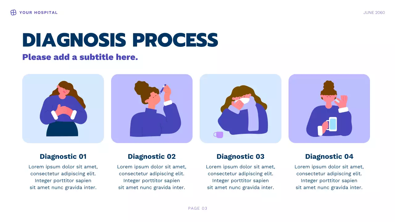 Blue Modern Health Information Presentation