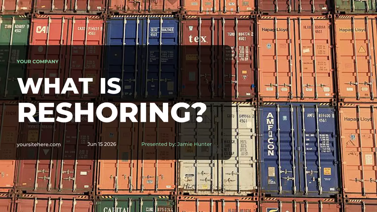 Orange Industrial Reshoring Presentation