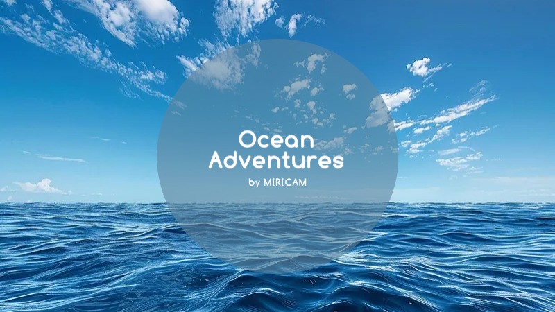 青 シンプル 海 ポスター YouTube サムネイル