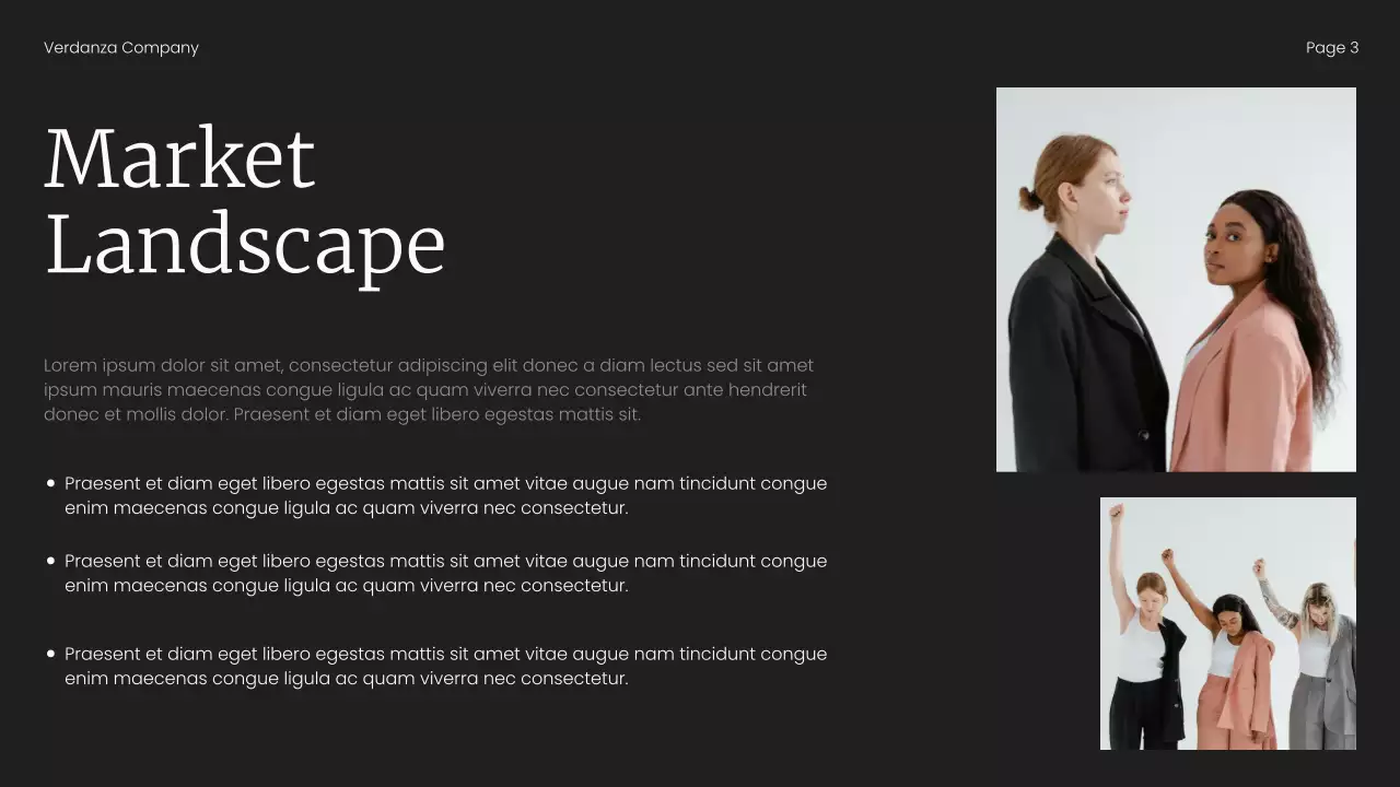 Light Pink and Black Minimalist Market Trend Report