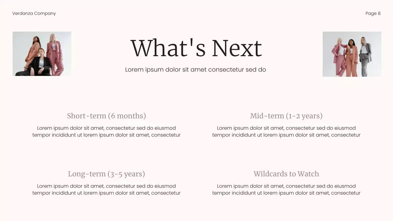 Light Pink and Black Minimalist Market Trend Report