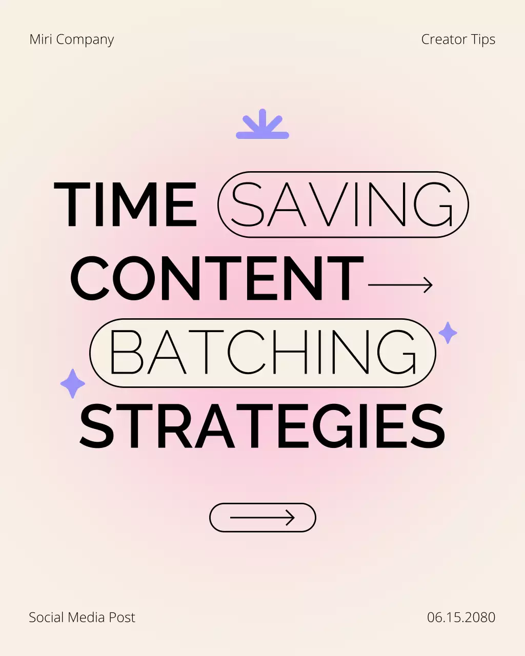 Cream and Pink Content Creation Tips Instagram Post