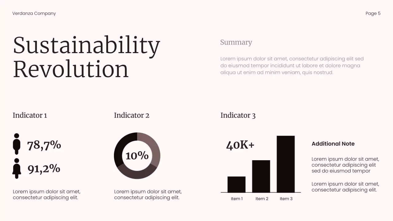 Light Pink and Black Minimalist Market Trend Report