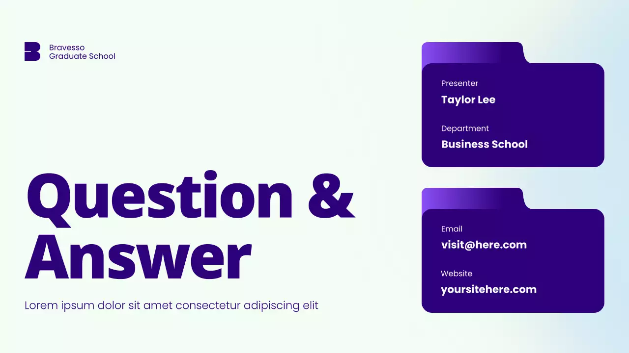 Blue and White Bold Research Proposal Presentation