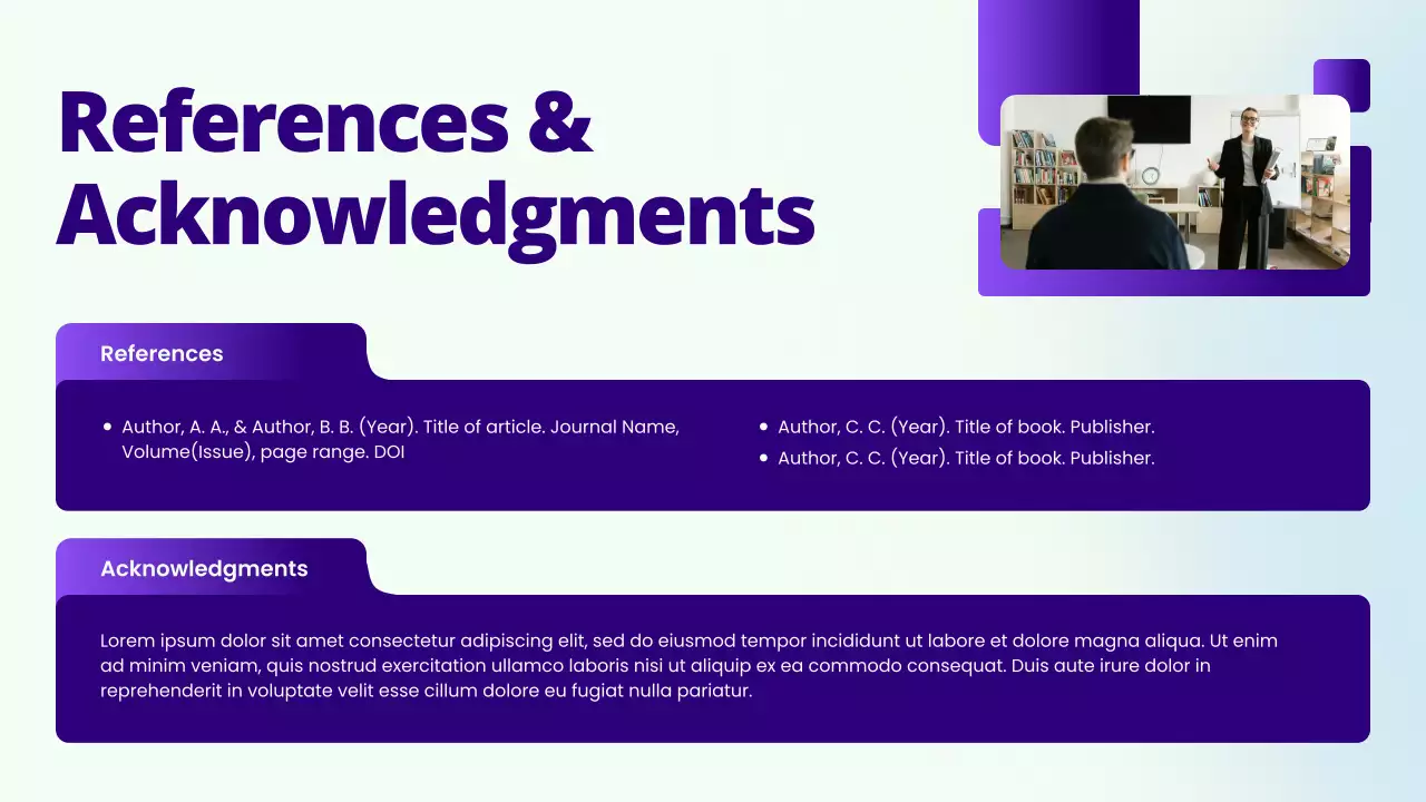 Blue and White Bold Research Proposal Presentation