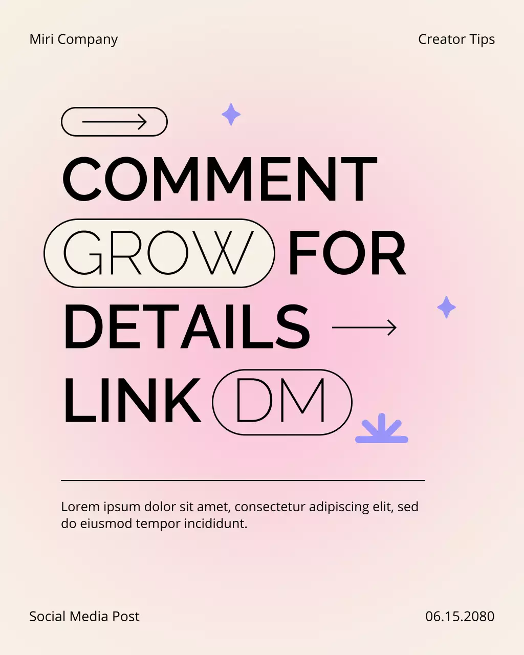 Cream and Pink Content Creation Tips Instagram Post