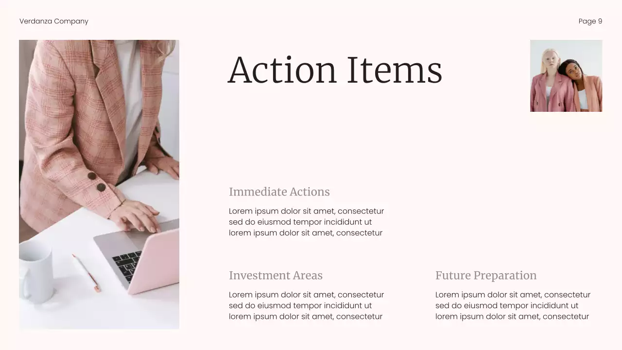 Light Pink and Black Minimalist Market Trend Report