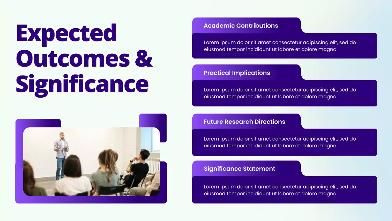 Blue and White Bold Research Proposal Presentation