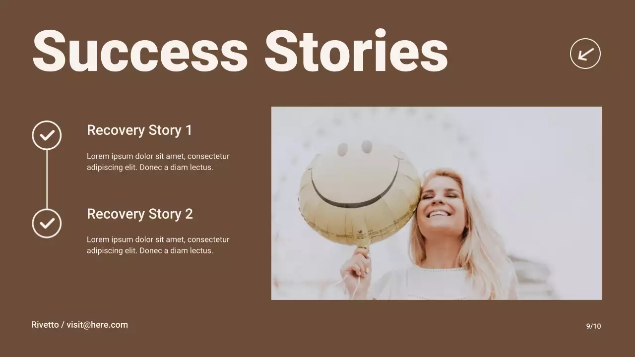 Brown Modern Substance Abuse Recovery Awareness Presentation