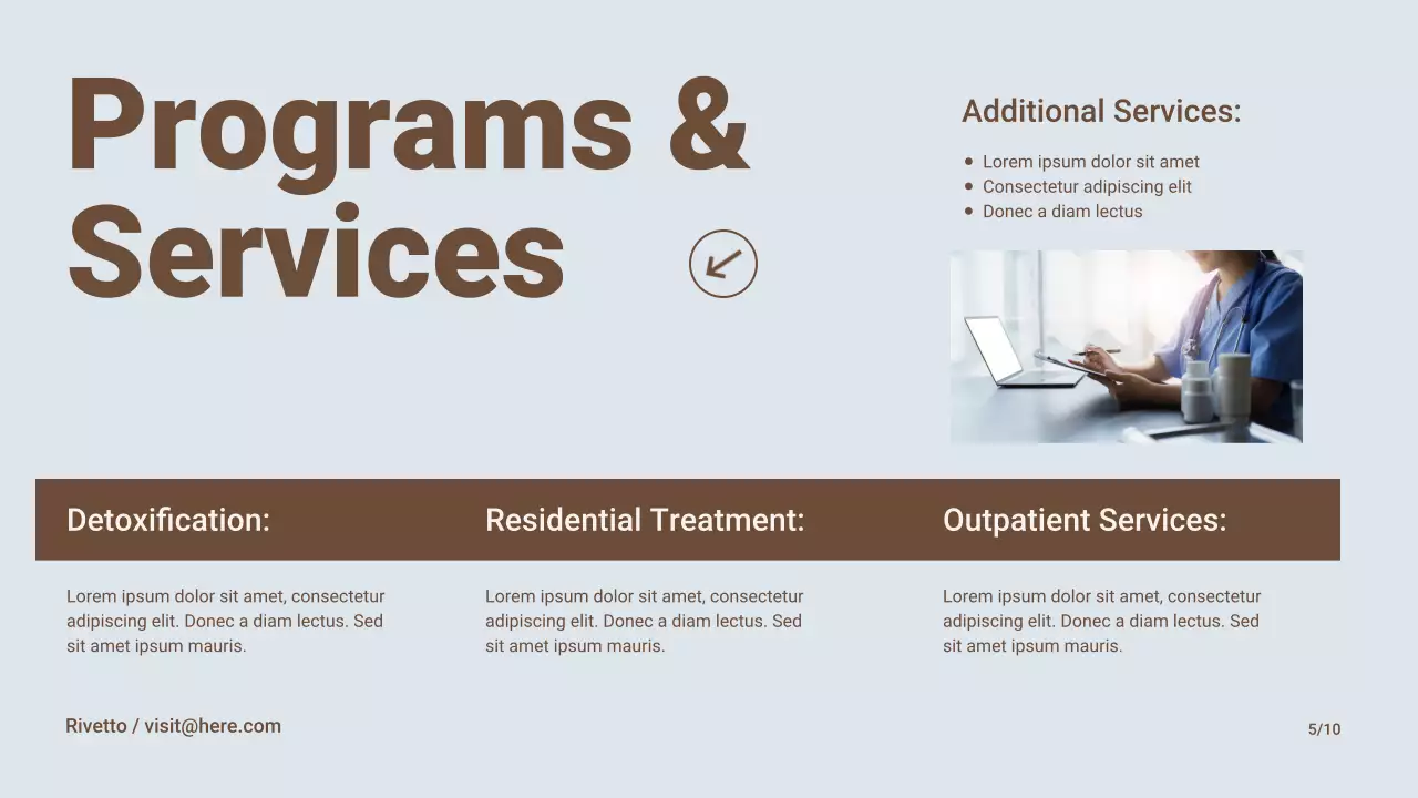 Brown Modern Substance Abuse Recovery Awareness Presentation