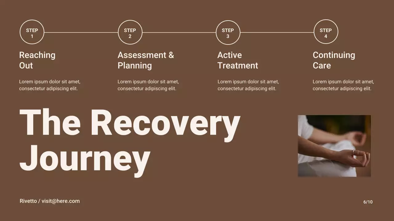 Brown Modern Substance Abuse Recovery Awareness Presentation