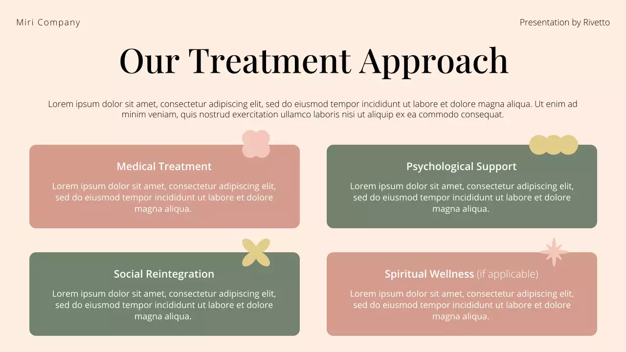 Cream and Peach Substance Abuse Recovery Awareness Presentation