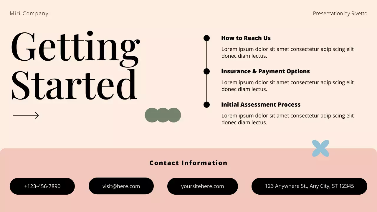 Cream and Peach Substance Abuse Recovery Awareness Presentation